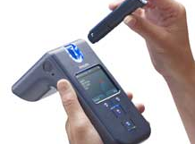 Quick fix: Philips' drug tester uses a cartridge containing magnetic nanoparticles and a handheld analyzer. Frustrated total internal reflection (FTIR) is used to detect five major recreational drugs in 90 seconds.